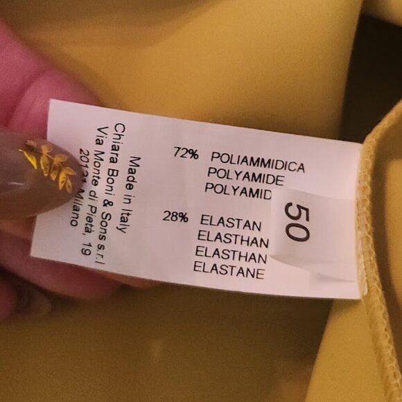 CHIARA BONI Lime Julia Cold Shoulder Petite Robe Sheath 60869 Dress - BRAND NEW - Picture 11 of 11